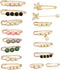 16Pcs Faux Fashion Pearl Brooch Sweater Shawl Clips Artificial Pearls Brooch Safety Pins Waist Pants Extender Cardigan Collar Brooch Clips Dresses...