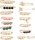 16Pcs Faux Fashion Pearl Brooch Sweater Shawl Clips Artificial Pearls Brooch Safety Pins Waist Pants Extender Cardigan Collar Brooch Clips Dresses...