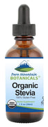 Pure Mountain Botanicals Organic Liquid Stevia Sweetener – Alcohol Free and Kosher Sweet Sugar Substitute Stevia Drops - 1oz Glass Bottle...