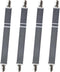 Sheet Fasteners, Sopito 4pcs Adjustable Elastic Straps to Keep Sheets in Place Heavy Duty Non Slip Bed Cover Grippers Clips for Crib to King Size ...