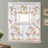 GOHD 3pcs Kitchen Curtain/Cafe Curtain Set, Farmhouse Air-Brushed by Hand of Flying Butterfly Design. (Swag and 24 inches Tiers Set)...