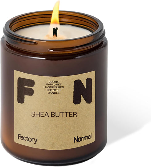 Scented Soy Candle Amber Jar Perfume Candle Aroma Healing Gift (8oz, Shea Butter)...