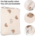 Outdoor Diaper Bag, Convenient Cotton Cloth Large Capacity Diaper Storage Bag Multifunctional Reusable Portable for Travel for Mother(Bear embroid...