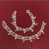 Traditional Indian Jhanjar Silver Bells Anklet Payal Set for Women in White Stones - Dancing Bohemian Beach Party...