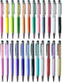 24pcs Retractable Ballpoint Pen, Bling Stylus Pen, Crystal Diamond Screen Touch Pen, Capacitive Writing Pens for Note, Tab, Office School Statione...