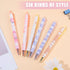 12 Pcs Kawaii Gel Ink Pen 0.5 mm Black Ink Kawaii Pens Retractable Fine Ballpoint Pen Stylish School Pens for Boys Office Girls Stationery Supplie...