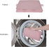GRANNY SAYS 3-Shelf Hanging Closet Organizer, Collapsible Closet Hanging Shelves, Nursery Hanging Organizer, Pink, 29 ½" H X 12" W X 12" D, 1-Pack...