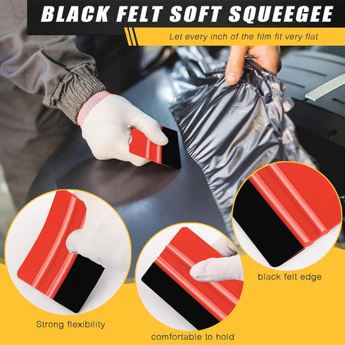 WRAPXERPT Wallpaper Tools Wallpaper Smoothing Tool Kit with Felt Squeegee for Vinyl Backsplash Tile,Bathroom,Window Film Application...