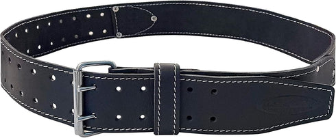 McGuire-Nicholas Men's Standard 2 3/4" inch Oil Tanned Leather Tool Work Belt for 29"-46" Waist, Dark Brown, 3"...