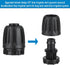 1/2 Inch Irrigation Tubing End Cap for 0.52" ID x 0.65" OD Drip Irrigation Tubing, 10 Pack 16mm Drip Irrigation System Parts 1/2 inch Irrigation F...