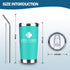 Greys Grays Anatomy Merch,Tv Show Merchandise 20 Oz Insulated Stainless Steel Iced Coffee Tumbler With Lid Straw And Straw Brush,Funny Travel Coff...