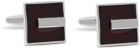 Classic Translucent Burgundy Epoxy Cufflinks In Box...