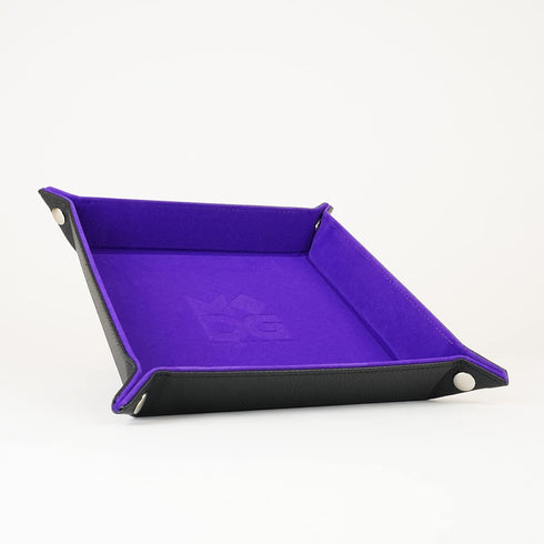 FanRoll by Metallic Dice Games Fold Up Velvet Dice Tray w/PU Leather Backing: Purple, Role Playing Game Dice Accessories for Dungeons and Dragons...
