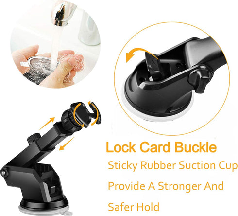 Car Mount Air Vent Cell Phone Holder Pop Cup Suction Car Mount for Collapsible Grip/Socket Mount Dashboard Desk Wall Bracket for GPS Navigation Al...