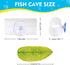 Betta Fish Acrylic Tube Tunnel, Fish Toys Hole Hollow Betta fish Cave Tank Accessories Observation Decoration (Clear)...