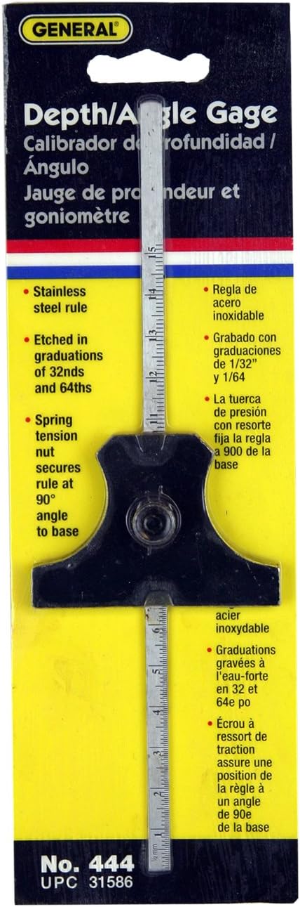 General Tools 444 Depth/Angle Gage...