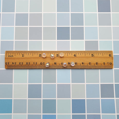 6mm White Rondelle Glass Beads for Jewelry Making 720pcs Faceted Briolette Shape Crytal Spacer Beads Assortments Supplies Accessories for Bracelet...