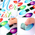 91 Pieces Christmas Wall Stickers Christmas PVC Merry Christmas Lights Bulb Wall Decals for Christmas Decoration...