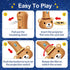 Kids Flashlight Color Bear Projector with 48 Patterns , Include Dinosaurs, Vehicles, Animals, 26 Letter Educational Learning Projector Toys for Gi...