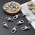 KISSITTY 30-Piece Lobster Claw Clasps Antique Silver Large Heart Fastener Hook Trigger Clasps for Bracelets Charm DIY Jewelry Making, 27x13.5mm Ti...