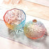 Danmu Colorful Glass Storage Jar with Lid, Candy & Cookie Jar, Jewelry Box, Buffet & Biscuit Containers (260ml / 9oz)...