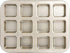 Beasea Brownie Pan with Dividers, 1 Set Gold All Edges Square Cupcake Brownie Pans 12 Cavity Mini Non Stick Baking Carbon Steel Bread Mold Small E...