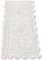 KEPSWET Sunflower Cotton Handmade Crochet Lace Rectangle Table Runner Coffee Table Decor (14x60 inch, Beige)...