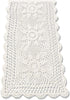 KEPSWET Sunflower Cotton Handmade Crochet Lace Rectangle Table Runner Coffee Table Decor (14x60 inch, Beige)...