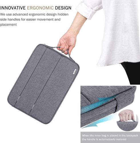 Voova 14 15 Inch Laptop Sleeve Case, Waterproof Computer Bag Cover Compatible with MacBook Pro 14 M3/M2/M1, MacBook Air 15 M2 / MacBook Pro 15,15 ...