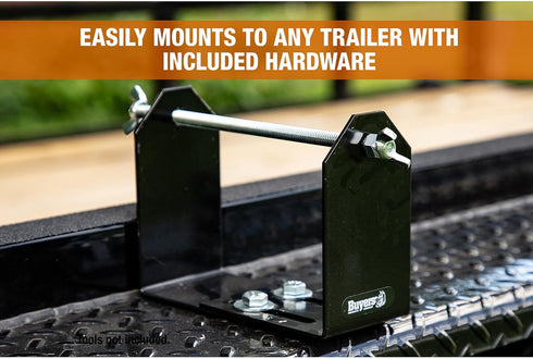 Buyers Products LT40 Weed Wacker Commercial Trimmer Line Holder, with Mounting Hardware & Low Profile Steel Bracket Supports 3 Pound Spools for La...