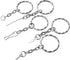 50pcs Silver Key Chain Rings Kit Flat Metal Split Key Rings with Chain and Jump Rings Key Chain Rings Accessories for Jewelry Key Rings Crafts Jew...