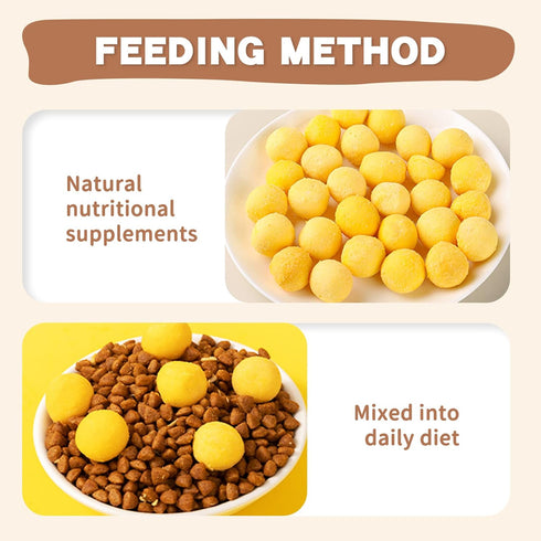 Freeze Dried Cat and Dog Treats, Limited Ingredient Quail Egg Yolk Healthy Tasty Snacks for Training (4.6 Ounce)...