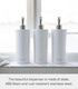 Yamazaki 2932 Tower Body Soap Dispenser Contemporary Bottle Pump for Shower, Round, White...