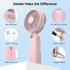 AMACOOL Portable Handheld Fan with Dual Motor, 12 Blades, Powerful 4 Speeds Hand Fan, Foldable, Battery Operated 3 IN 1 Personal Cooling Fan for H...