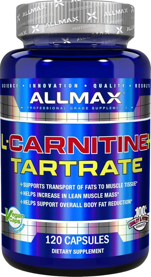 ALLMAX Nutrition L-Carnitine + Tartrate, 120 Capsules...