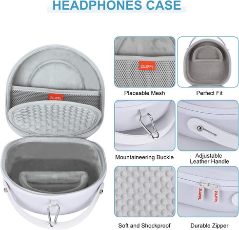 EVA Hard Case for JBL Tune 710BT, JBL Tune 720BT?JBL Tune 770NC, Sony WH-CH710N/WH-CH720N/WH-CH702N Noise Canceling Wireless Headphones,Premium Tr...