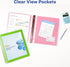 Avery Flexi-View 3 Ring Binder, 1 Inch Round Rings, 1 Chartreuse Green Binder (17608)...