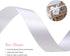 VATIN Double Face White Satin Ribbon 5/8" Continuous 25 Yards,White Polyester Fabric Ribbon use for Bows Bouquet, Gift Wrapping, Floral Arrangemen...