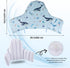 High Chair Cushion with Cover Pad for IKEA Antilop Babies Toddlers Inflatable & Reversible Built-in Inflatable Cushion Sea blue...