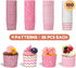 100pcs Baking Paper Cupcake & Muffin Liners - 2.4 Inches, No Baking Pan Needed, Thick & Sturdy, High Temperature & Oil Resistant, Non-stick - Pink...
