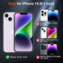 SUPFINE Magnetic for iPhone 14 Case(Compatible with MagSafe)(12FT Military Grade Drop Protection) 2X Tempered (Glass Screen+Camera Lens Protector)...