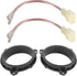 Door Speakers Adapter with Speaker Wiring Harness Fit for Select 1998-2015 Toyota 4 Runner/RAV4/ Corolla, Scion 2004-2014 Aftermarket Car 6.5 Inch...