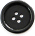Buttons 1 Inch (1”) 4 Hole 10 Pieces - White Black Clear - Sewing Crafts Replacement Button -Perfect for Crafts, Coats, Shirts, Pants, Shorts, Car...