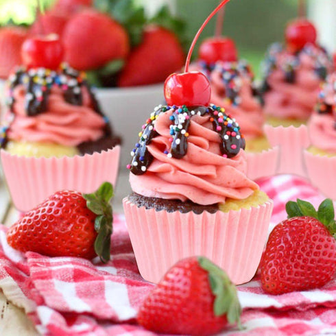Cupcake Liners for Baking, 100PCS Muffin Liners, Standard Baking Cups Paper, Cupcake Wrappers Non Stick, Greaseproof Cupcake Cups Muffin Papers Ho...