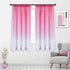 HUTO Pink Sheer Curtain for Little Girls Kids Bedroom Ombre Gradient Window Panel for Princess Teenage Daughter Closet-Sheer Backdrop Curtain Drap...