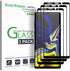 amFilm (3 Pack Glass Screen Protector for Samsung Galaxy Note 9, Full Screen Coverage Screen Protector, 3D Curved Tempered Glass, Dot Matrix with ...
