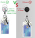 LAB LIFE Medical Badge Reel Retractable Heavy Duty with 360°Swivel Carabiner Clip, Laboratory Science ID Badge Holder Retractable, Nurse Teacher I...