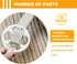 24 Pcs Car Seat Cover Plum Plate Metal Hook - 12Pcs Plastic Car Seat Covers Chucks + 12Pcs Metal Hook Locking Clip Plastic Card Fixing Buckle, Fas...