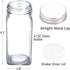 SWOMMOLY Replacement Glass Spice Jars/Square...