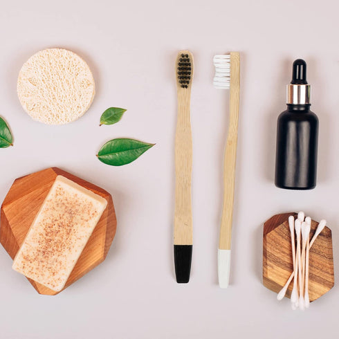 24 Pcs Kids Bamboo Toothbrushes Soft Bristles BPA Free Wood Toothbrush Bulk Colorful Wooden Handles Children's Toothbrush for Toddler Home Travel ...